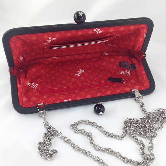 Brighton Vera Leopard Leather Clutch & Bag - Picture 11 of 15